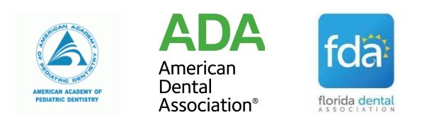 A green and white logo for the american dental association.