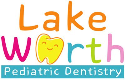 A logo for lake worth pediatric dentistry.